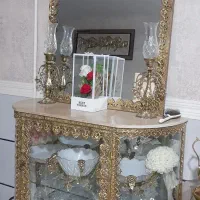 اینه کنسول و شمعدانی