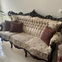 مبل استیل چوب گردو