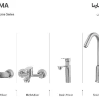 ستشیرآلات زرشام کروم مات 7سال گارانتی