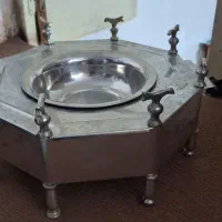 منقل استیل قدیمی|کلکسیون اشیاء عتیقه|سیرجان, |دیوار