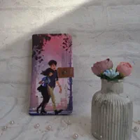 کیف پول پالتویی دکمه ای