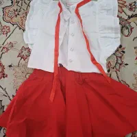 شلوار، بلوز و دامن قرمز یلدایی مجلسی