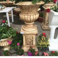 گلدان لاله فایبرگلاس بتنی فلاورباکس محشر|گل و گیاه طبیعی|شوش, |دیوار