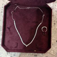 گردنبند و انگشتر نقره