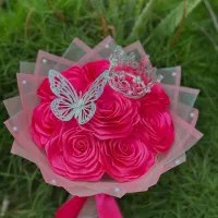 گل روبانی روز زن ۲۰ آذر|گل مصنوعی|ارومیه, |دیوار