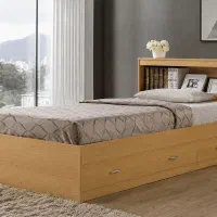تخت کشو دار و کتابخانه دار
