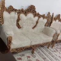 مبلمان سلطنتی چوب و پارچه|مبلمان خانگی و میز عسلی|شهریار, شهرک امیریه|دیوار