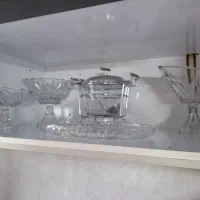 تعدادی ظرف پذیرایی (آجیل خوری، شیرینی خوری، سوفله