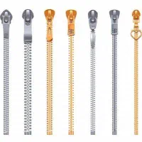 زیپ دکمه و خرج کار لباس