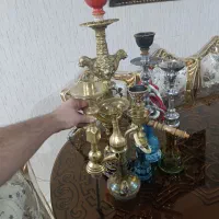 تعدادی قلیان برنجی به قیمت