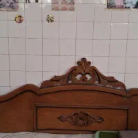 سرویس چوبی قدیمی دوجفت کمدتک .ویترین .|جاکفشی، کمد، دراور|قم, باجک یک|دیوار