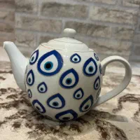 قوری چشم نظر/قندان برنجی/قندان سوگا/ظروف سرامیکی