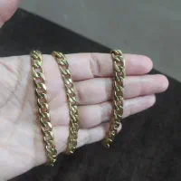 دست بند و گردنبند کارتیر طلایی رنگ ثابت ضد حساسیت|بدلیجات|کنارک, |دیوار