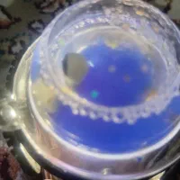 گوی رنگی برفی با پایه تزیینی