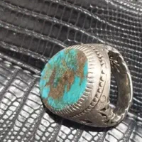 انگشتر فیروزه با رکاب نقره دست ساز۹۲۵