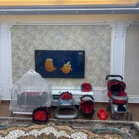 ست نوزادی کالسکه گهواره روروک کرییر تاب بچه