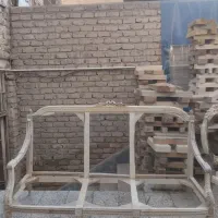 کلاف مبل خام کاجی پاپیون|مبلمان خانگی و میز عسلی|قم, آرامستان بهشت معصومه|دیوار