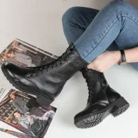 نیم بوت چرم گاوی|کیف، کفش، کمربند|بیرجند, |دیوار