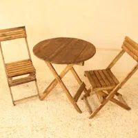 میزوصندلی تاشوچوب روس ضدآب مدل رویال|میز و صندلی غذاخوری|کرج, شهرک سهرابیه|دیوار