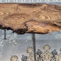 میز مزه چوبی کار دست