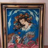 تابلو فرش قدیمی دستبافت تبریز