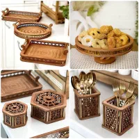 انواع ظروف چوبی و کادویی