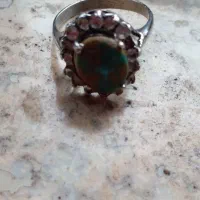 انگشتر نقره با نگین فیروزه اصل