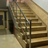 نرده استیل راه پله،تی وی وال،نرده و پله ی خم