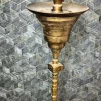 قلیان عربی برنجی کلکسیونی درحد نو ارتفاع ۱۲۵|کوهنوردی و کمپینگ|گلستان (تهران), |دیوار