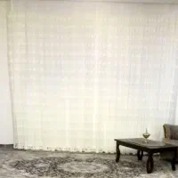 پرده توری پذیرایی با 2 عدد اشانتیون|پرده، رانر، رومیزی|کرج, شهرک فهمیده|دیوار