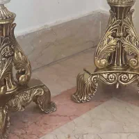 چراغ قدیمی پایه برنزفرانسه قدیمی ۲جفت|کلکسیون اشیاء عتیقه|تهران, پونک|دیوار