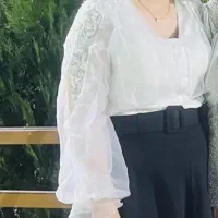 شومیز مجلسی سفید