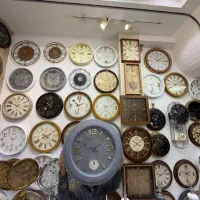 ساعت دیواری طوسی دوموتور آرامگردضمانت موتور جهیزیه