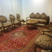 ست کامل پذیرایی و ناهارخوری  چوب گردو قدیمی