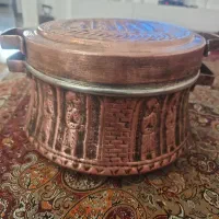 قابلمه برجسته  مسی قدیمی