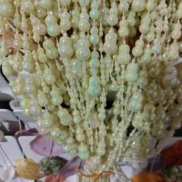 پرده مهره ای رنگ نخودی نونو|پرده، رانر، رومیزی|شیراز, درکی|دیوار