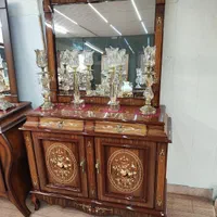 آینه و کنسول و شمعدان میز تلویزیون کد (۱)|بوفه، ویترین، کنسول|مشهد, سراب|دیوار