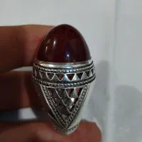 انگشتر عقیق کله قندی