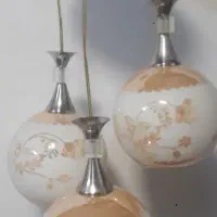 لوستر توپی مدل گل دار