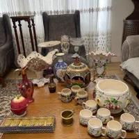 پذیرایی لمونژ چینی شکلات میوه آجیل قهوه خوری آنتیک