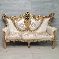 مبل استیل در حد نو با میز و عسلی