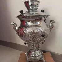 سماور 8لیتری قلم زنی نو مناسب جهیزیه