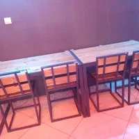 میز و صندلی چوبی