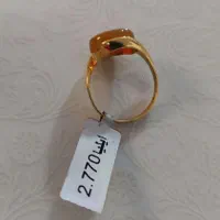 انگشتر طلای عقیق زرد