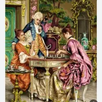 تابلو فرش مدل شطرنج باز