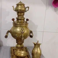 سماور ذغالی برنجی کوچک