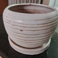 گلدان گل سفالی