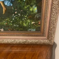 فرش دستبافت ابریشم رقص مهتاب اصلیترین نسخه|تابلو فرش|مشهد, سجاد شهر|دیوار