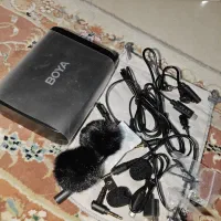 میکروفن یقه ای دوقلو بویا BOYA|دوربین عکاسی و فیلمبرداری|تهران, شمشیری|دیوار