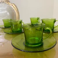 قهوه خوری۶تایی فرانسوی ورکو سبز|ظروف سرو و پذیرایی|تهران, صادقیه|دیوار